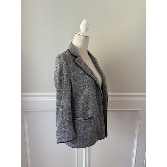 Skies Are Blue Alanna Textured Knit Blazer Stitch Fix Gray M - Picture 3 of 5
